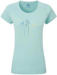 Mountain Equipment Дамска тениска Mountain Equipment Women's Mountain Flower Tee T-shirt - Aqua - размер 40 (EU) (916-5950-0214)
