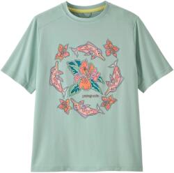 Patagonia Детска плажна тениска от ликра Patagonia Kid's Cap SW T-Shirt Sport shirt - Riverbloom: Thin Ice - размер XXL (704-4466-1016)