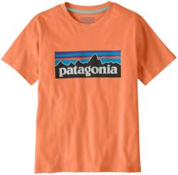 Patagonia Детска тениска Patagonia Kid's P-6 Logo T-shirt - Peach Sherbet - размер XS (704-3909-1211)