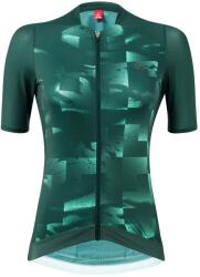 Löffler Дамска фланелка с къс ръкав за колоездене Löffler Women's Bike Jersey Full-Zip Skys Escape Cycling jersey - Forest - размер 46 (EU) (156-2774-0217)