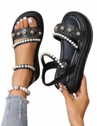 Shein Női Platform Szandál, Fekete, 40, 5 Méret (SX2303103804266307)