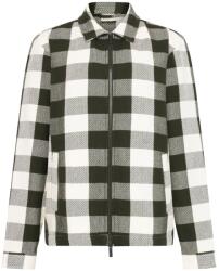 KnowledgeCotton Apparel Мъжка риза с копчета KnowledgeCotton Apparel Checkered Heavy Flannel Overshirt Shirt - Green Check (033-2923-0113)