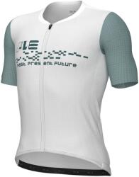 Alé Мъжка фланелка с къс ръкав за колоездене Alé PR-E Megabyte 2.0 S/S Jersey Cycling jersey - White - размер 3XL (056-3945-0318)