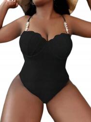 Shein Plus Size Fürdőruha Fekete 44 V7Q