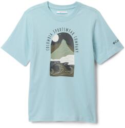 Columbia Детска тениска Columbia Kid's Valley Creek II S/S Graphic Shirt T-shirt - Marine Light / Cozy Coastline - размер XXS (704-5866-0211)
