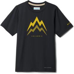 Columbia Детска спортна тениска Columbia Kid's Tech Trail Utility S/S Graphic Crew Sport shirt - Black / Energetic - размер XS (704-5865-0112)