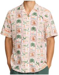 Revolution Мъжка риза с копчета Revolution Cuban Shirt Prints S/S Shirt - Offwhite (033-3266-0111)