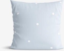 Goldea față de pernă 100% bumbac - buline pe fundal albastru-cer 70 x 90 cm