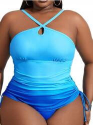 Shein Plus Size Női Fürdőruha Kék 50-ES