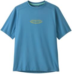 Patagonia Детска плажна тениска от ликра Patagonia Kid's Cap SW T-Shirt Sport shirt - 95 Oval Logo: Shore Blue - размер M (704-4466-0613)