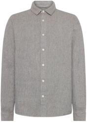 KnowledgeCotton Apparel Мъжка риза с копчета KnowledgeCotton Apparel Regular Fit Dobby Look Shirt - Light Feather Gray - размер 3XL (033-2929-0316)