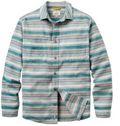 Passenger Мъжка риза с копчета Passenger Backcountry Stripe Light Shirt - Grey Marl / Mediterranean Stripe (033-3113-0111)