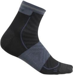 Icebreaker Мъжки чорапи за бягане Icebreaker Merino Run+ Ultralight Mini Running socks - Black / Graphite - размер 42-44 (EU) (201-8164-0112)