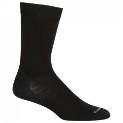 Icebreaker Мъжки спортни чорапи Icebreaker Merino Life Fine Gauge Crew Sports socks - Black / Gritsone Heather - размер S/M (201-3319-0111)