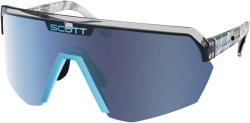 SCOTT Очила за колоездене Scott Sunglasses Sport Shield S3 Cycling glasses - Black / Neon Blue / Glas: AMP Beryl Blue Chrome - размер One Size (205-2523-0211)