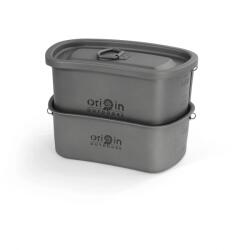 Origin Outdoors Тенджера Origin outdoors Titan Camping-Topfset Pot - Titan - размер 750 ml + 400 ml (532-2558-0111)