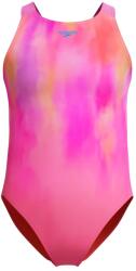 Speedo Детски бански костюм Speedo Kid's Print Pulseback One Piece Swimsuit - Pink Lemonade/Neon Violet - размер 152 (EU) (750-2742-0115)
