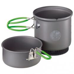 Optimus Комплект съд Optimus Terra Weekend HE Kochset 0, 95 Pot - Dark Grey / Green - размер 0, 95 l (532-1404-0111)