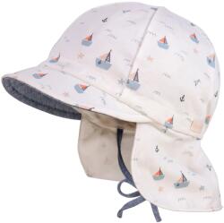 maximo Шапка с козирка maximo Baby's Peak Cap with Tie and Printed Neck Protector Cap - Boote - размер 47 cm (904-6333-0313)