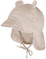 maximo Шапка с козирка maximo Baby's Bonnet with Ear and Neck Protection Cap - Beige Melange - размер 47 cm (904-1843-0213)