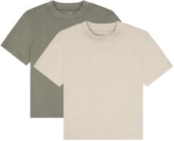 Minymo Детска тениска Minymo Kid's T-Shirt S/S Loose Fit 6683 (2-Pack) T-shirt - Vetiver - размер 128 (EU) (704-5928-0219)