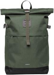 Sandqvist Дневна раница Sandqvist Icon Rolltop Backpack 23 Daypack - Dawn Green with Dark Brown Leather - размер One Size (502-9420-0311)