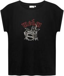 DEDICATED Дамска тениска DEDICATED Women's T-Shirt Visby Meow T-shirt - Black (916-2825-0113)