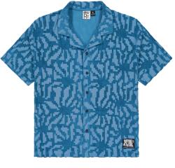 Picture Мъжка риза с копчета Picture Spongy Shirt - Blue Flower Embossed (033-3091-0111)