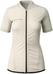 Martini Дамска фланелка с къс ръкав за колоездене Martini Women's Flowtrail Zip Shirt Cycling jersey - Off-White / Black (156-2573-0214)