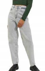 JJXX Farmer Mom Jeans Magas Derekú Világosszürke Pamut 31/32 J7H
