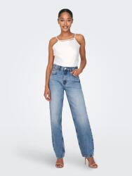 Only Farmer Mom Jeans Magas Derekú Kék Kopásálló 31X32 7AA