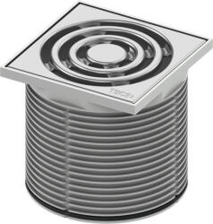 Tece Inaltator cu grila Tece drainpoint S din plastic, 100 x100 mm, 366000 (3660001)
