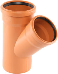 Pestan Ramificatie PVC cu inel, D 125 x 110 mm, 45 grade (10203061)