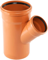 Pestan Ramificatie PVC cu inel, D 110 x 50 mm, 45 grade (10203058)