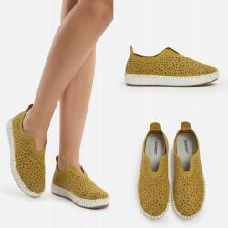 Royalfashion Adella női slip on félcipő méret40 (AD-5239YELLOW)