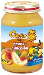 Слънчо Плодово пюре Слънчо - Круша и праскова, 190 g (2750) - baby