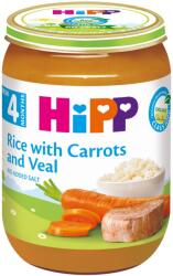 Hipp Био ястие Hipp - Ориз, моркови и телешко, 190 g (6143) - baby