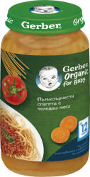 Nestle Био ястие Nestle Gerber Organic - Пълнозърнести спагети с телешко, 250 g (12616008) - baby