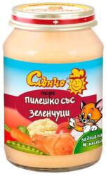 Слънчо Месно-зеленчуково пюре Слънчо - Пилешко със зеленчуци, 190 g (2446) - baby