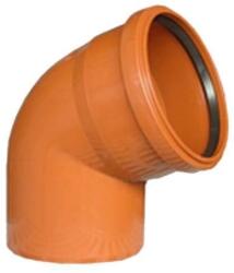 TERAPLAST Cot PVC cu inel canalizare 125x67 (6420347008677)
