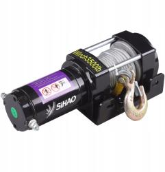  Elektromos csörlő 12V, 1590kg motoros csörlő 10m acélkötéllel, elektromos csörlő (8logo-QCJP3500LBGjingzhou)