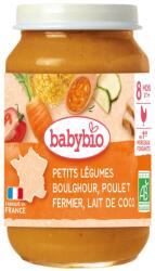 Babybio Био зеленчуково пюре Babybio - С пилешко месо, булгур и кокосово мляко, 8 м+, 200 g (3288130510102) - baby