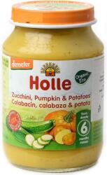Holle Био зеленчуково пюре Holle - Тиквички, тиква и картофи, 190 g (BB210321) - baby