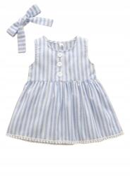Shein Csíkos Ruha Casual Fejpánttal 68 Lfg