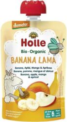 Holle Био плодов пауч Holle - Банан, ябълка, манго и кайсия, 100 g (7214) - baby