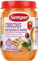 Semper Ястие Semper - Пиле с кус-кус и босилек, 190 g (9550) - baby