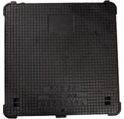 Meda Capac + rama fonta patrat 62x62x34 clasa b 125 cu inchizator (FCB60INCH)