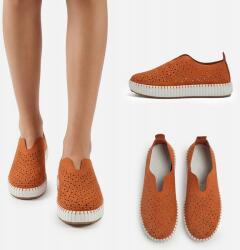 Royalfashion Adella női slip on félcipő méret41 (AD-5239ORANGE)