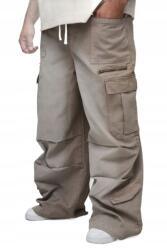 Boohooman Férfi Baggy Farmernadrág Bézs Zsebekkel És Cipzárral 44 Z3A* (CMM02085-165-274)