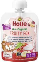 Holle Био пауч Holle - Йогурт с ябълка, банан и горски плодове, 85 g (0320) - baby